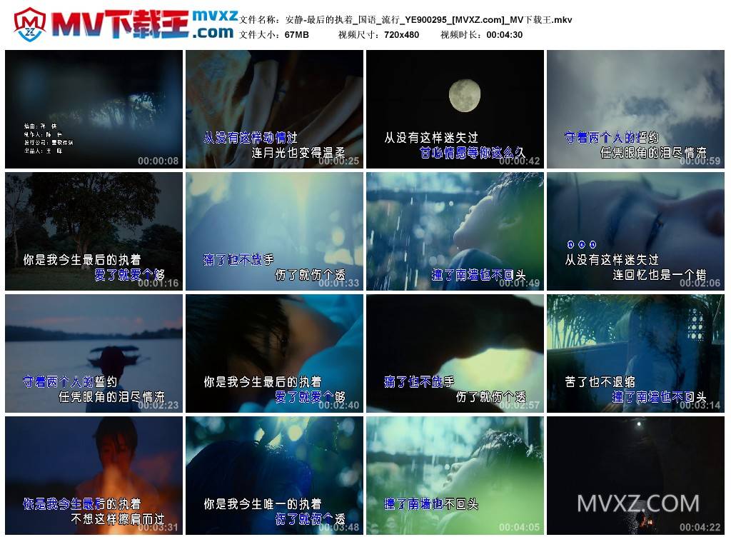 安静-最后的执着_国语_流行_YE900295
